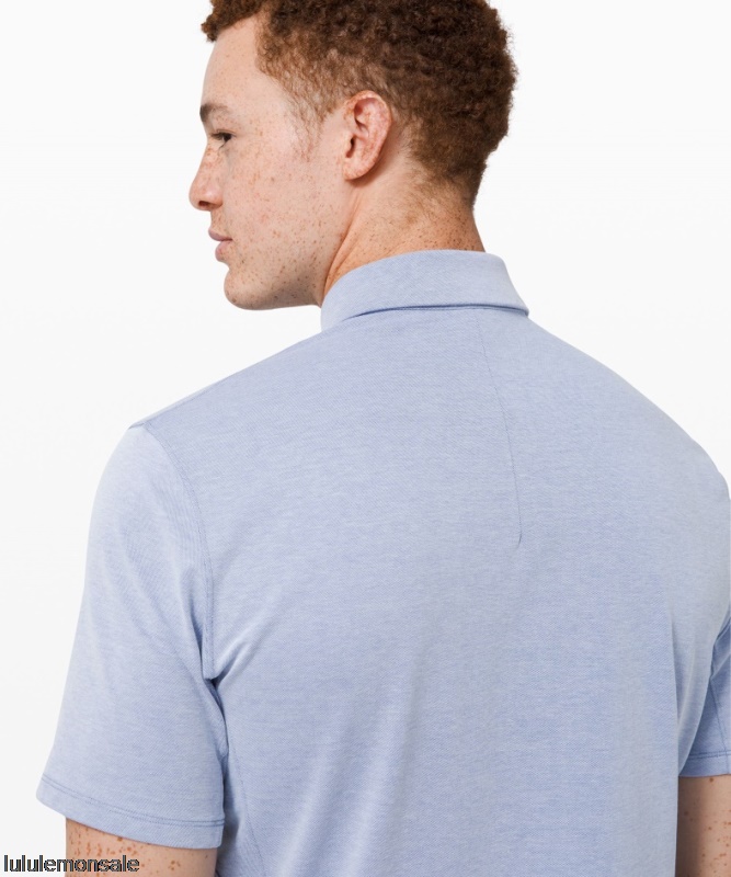 Lululemon Verkauf DELULU621 | Commission Kurzarmshirt Harbor Blue
